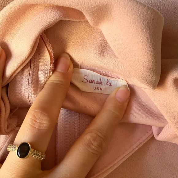 Sarah La Women’s Sleeveless Knee-length Dress size M but fit like S,Peach Orange - Picture 7 of 10